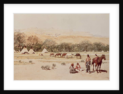 Indian Encampment, Denver, Colorado by Henry Francois Farny
