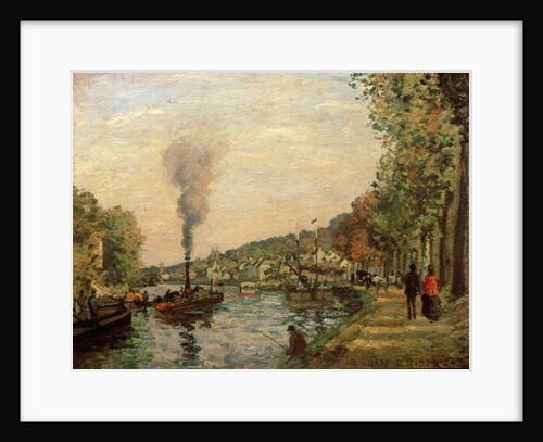 River Scene, 1871 by Camille Pissarro