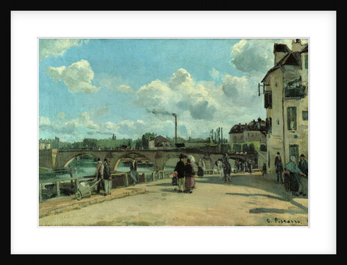 View of Pontoise: Quai au Pothuis, 1868 by Camille Pissarro