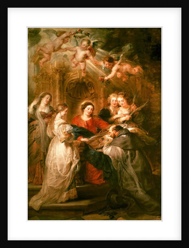 St. Ildefonso Altarpiece, central panel depicting the Virgin Mary Presenting a Liturgical Robe to St. Ildefonso, c.1630-32 by Peter Paul Rubens