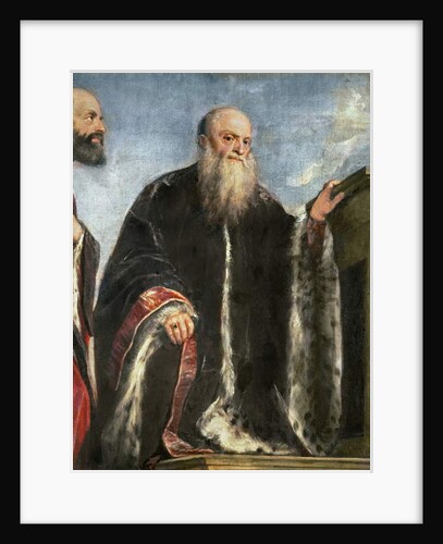 The Vendramin Family, detail of Gabriel Vendramin 1543-47 by Titian (c.1488-1576)
