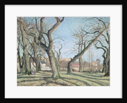 Chestnut Trees at Louveciennes, 1872 by Camille Pissarro