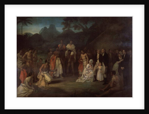 The Cession of the District of Matavai in the Island of Otaheite to Captain James Wilson for the use of the Missionaries Sent Thither by that Society in the Ship Duff by Robert Smirke