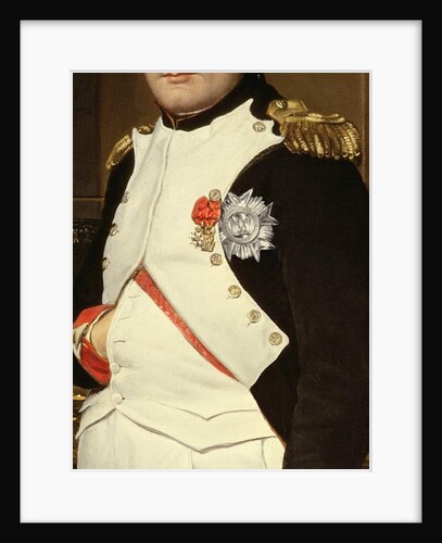 Detail of Napoleon Bonaparte in his Study, 1812 by Jacques Louis David