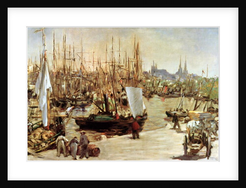 The Port of Bordeaux, 1871 by Edouard Manet