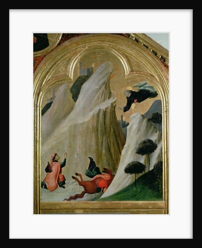 Agostino Saving a Man who Fell from his Horse by Simone Martini