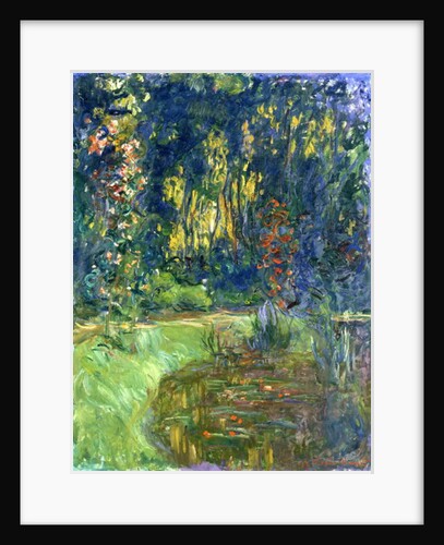Corner of the pond in Giverny, 1917 by Claude Monet