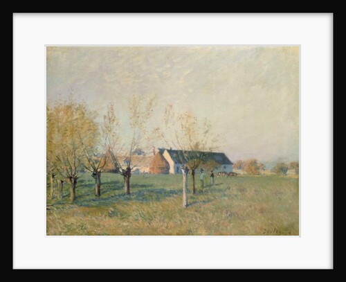 The Farm, 1874 by Alfred Sisley