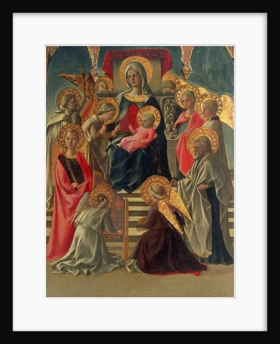 Madonna and Child enthroned with Angels and Saints by Fra Filippo Lippi
