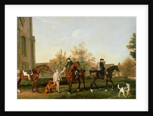Lord Torrington's Hunt Servants setting out from Southill, Bedfordshire, c.1765-8 by George Stubbs