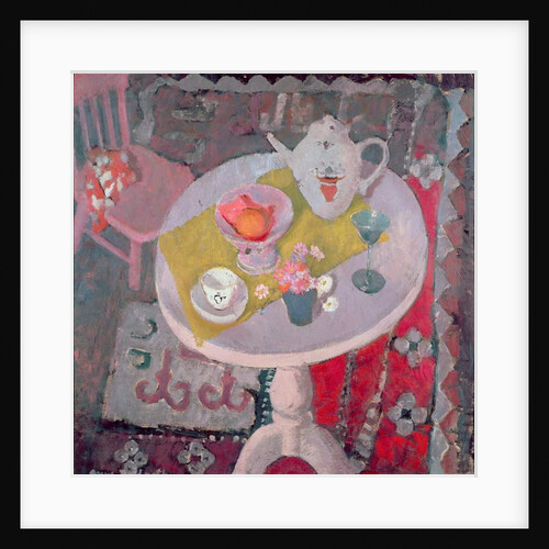 Round Table with Chinese teapot, 1945 by Anne Redpath