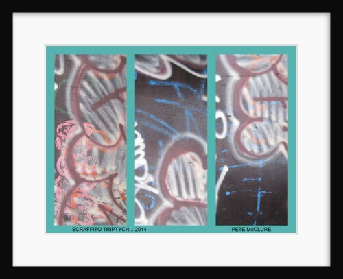SGRAFFITO TRIPTYCH, 2013 by Peter McClure