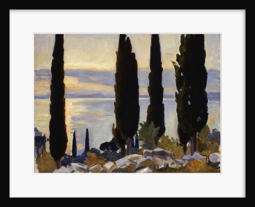 Cypress Trees at San Vigilio, 1913 by John Singer Sargent