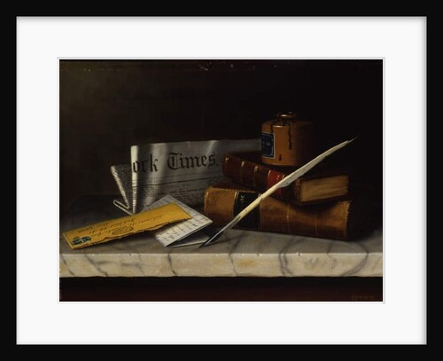 Still Life with Letter to Mr. Clarke, 1879 by William Michael Harnett