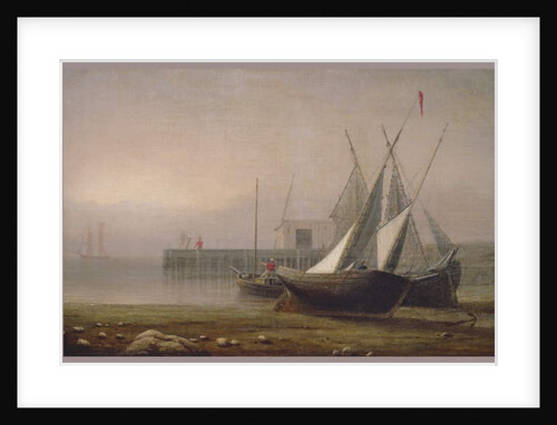 Fishing Boats at Low Tide, c.1850s by Fitz Henry Lane