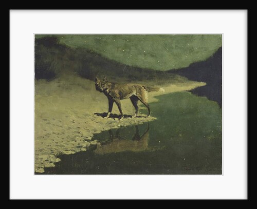 Moonlight, Wolf, c.1904 by Frederic Remington
