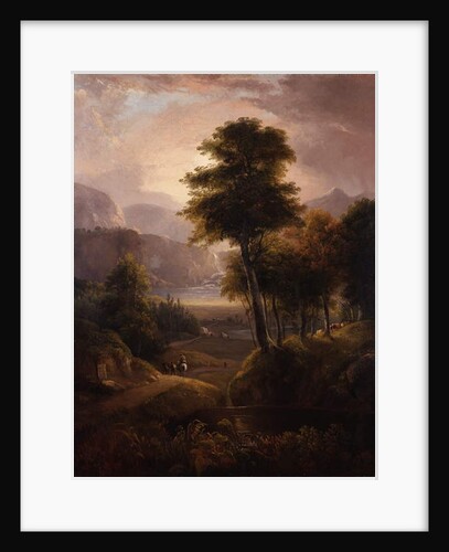 Covered Wagons in the Rockies, 1837 by Alvan Fisher