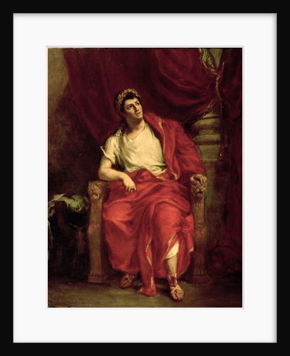 Portrait of Francois Joseph Talma as Nero in 'Britannicus' by Jean Racine 1857 by Ferdinand Victor Eugene Delacroix