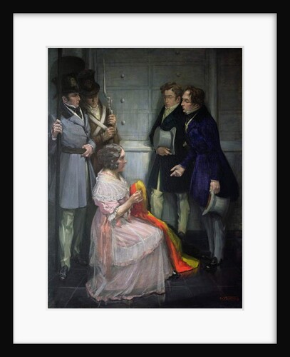 Mrs. Abst Creating the First Belgian Flag, c.1830 by Em Vermeersch