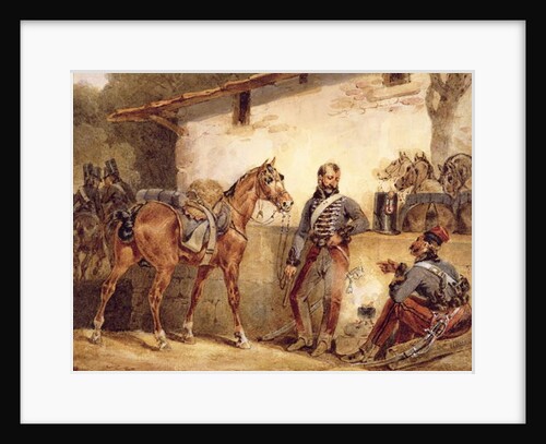 French Soldiers Resting, 1831 by Hippolyte Lecomte