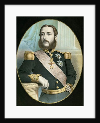 Leopold II c.1866-67 by Belgian School