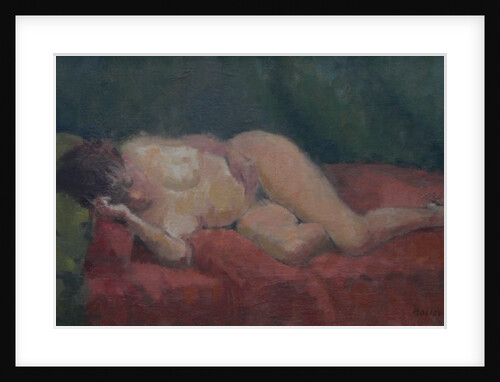 Nude on red and green, 2009 by Pat Maclaurin