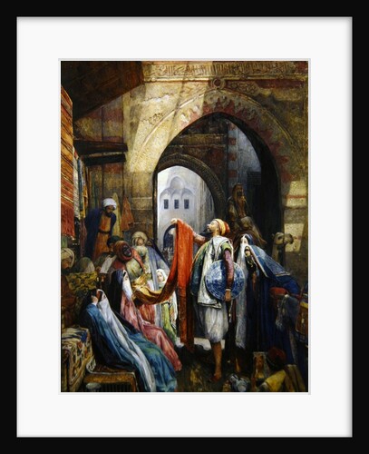 A Cairo Bazaar - The Della'l, 1875 by John Frederick Lewis