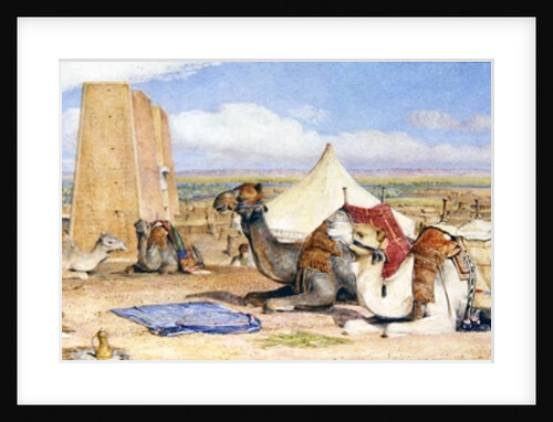 The Caravan - An Arab Encampment at Edfou, c.1861 by John Frederick Lewis