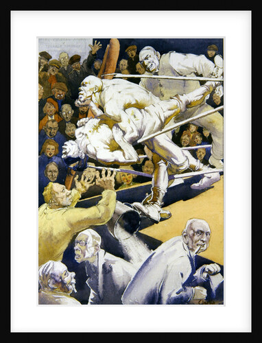 The Wrestling Match by Harry Clarke