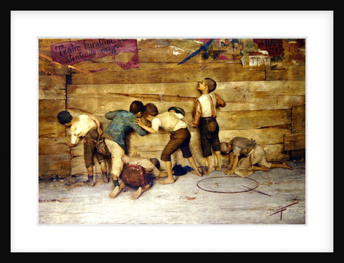 Senza Quattrini, Teatro Burattini, Firenze, 1887 by Cipriano Cei