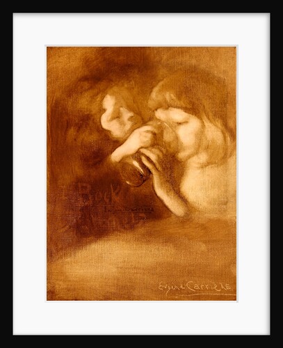 The Glass of Beer at Vernet's Cafe by Eugene Carriere