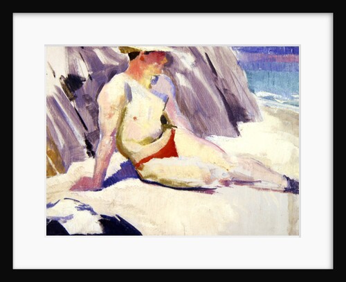 Sunbather on the Beach, Iona, 1928 by Francis Campbell Boileau Cadell