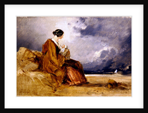 Mother and Child on a Beach by David Cox