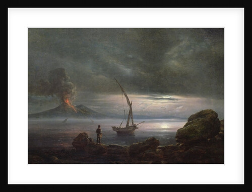 Volcano at Evening, Sicily by Johan Christian Dahl