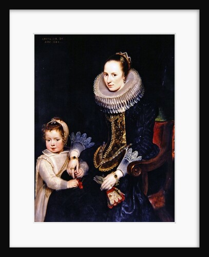 Portrait of a lady and her daughter by Cornelis de Vos