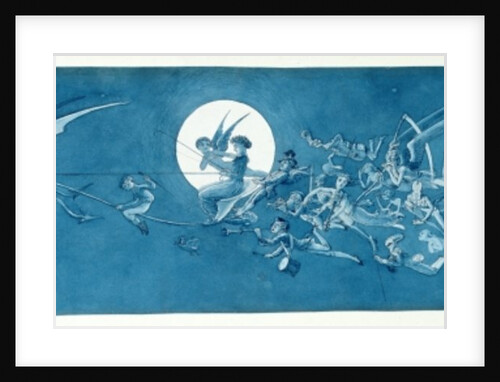 The dragon chariot and fairy minstrels cross the moon by Charles Altamont Doyle