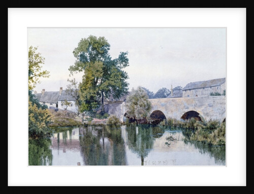 Stone bridge into village, 1889 by William Garden Fraser