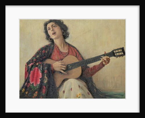 Woman with Guitar by School Greek