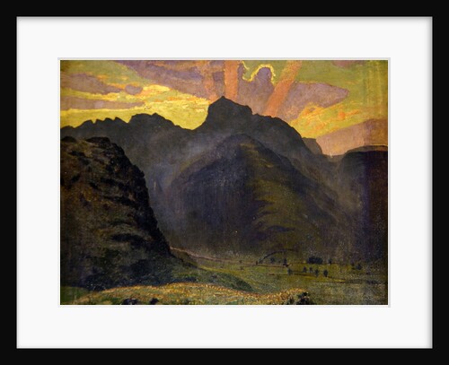 Sunrise in the Lake District, 1915 by James Hamilton Hay