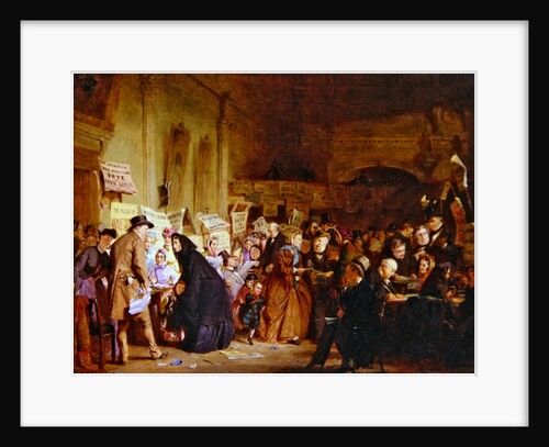 An Infant Orphan Election at the London Tavern, 1865 by George Elgar Hicks