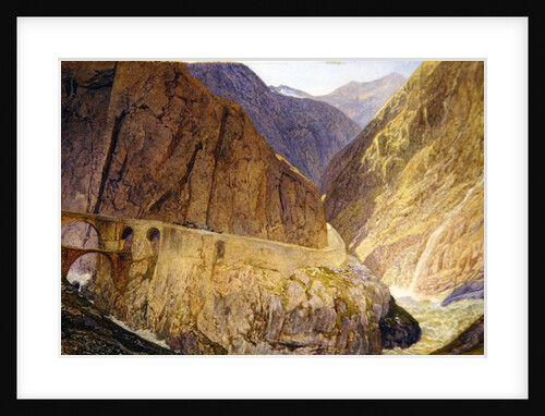 The Devil's Bridge- St Gothard's Pass by Alfred William Hunt