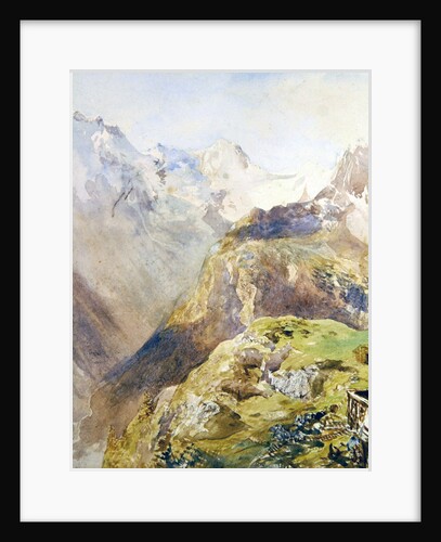 Lauterbrunnen Valley from Murren by Alfred William Hunt