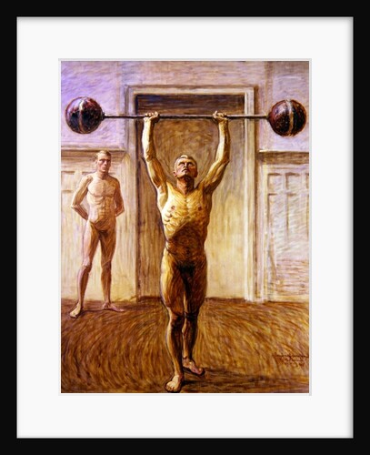 Pushing Weights with Two Arms Number 2, 1913 by Eugene Jansson