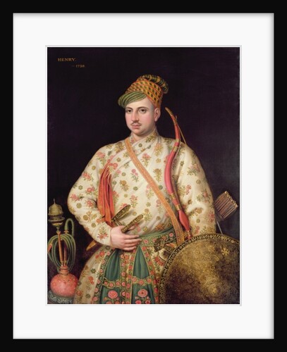 Portrait of a Gentleman in Royal Mogul Costume, 1738 by George Knapton