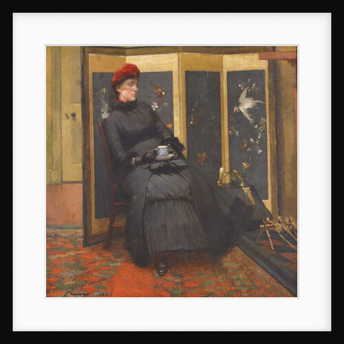 A Visitor, 1885 by John Lavery