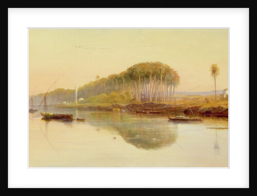 Sheik Abedah on the Nile, 1869 by Edward Lear