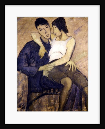 Sitting Pair, 1920 by Otto Muller or Mueller