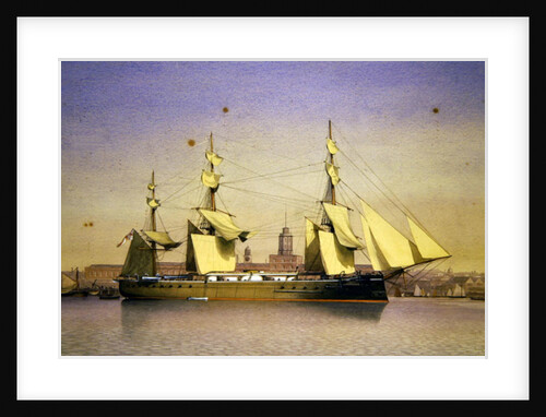 H.M.S. Monarch at Plymouth by William Frederick Mitchell