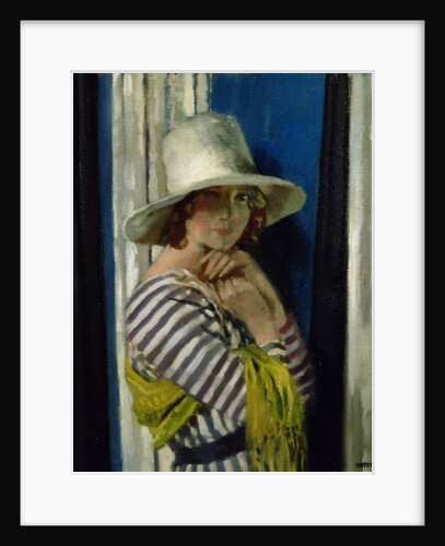 Mrs Hone in a Striped Dress, 1912 by William Orpen