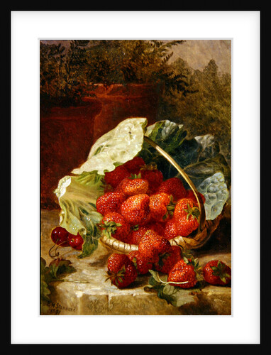 Strawberries in a cabbage leaf, 1891 by Eloise Harriet Stannard